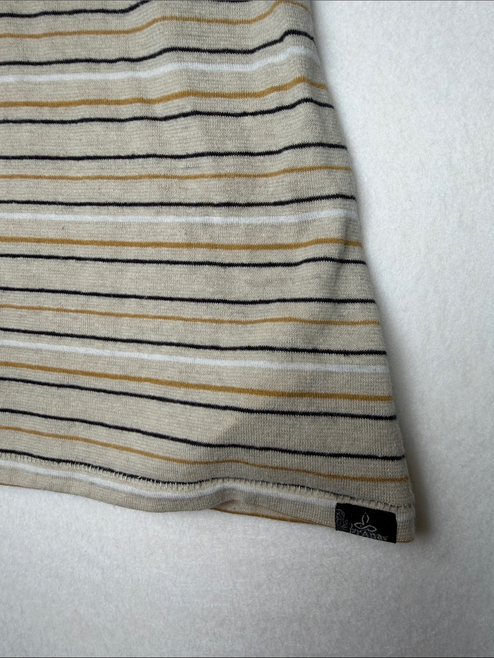 Prana Beige and Black Striped Tank Top - Picture 2 of 5